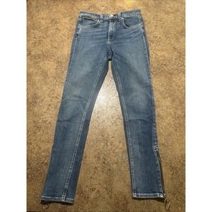 Rag And Bone Jean Pants Size 26x26 Hunter Zipper Ankles Slim High Rise